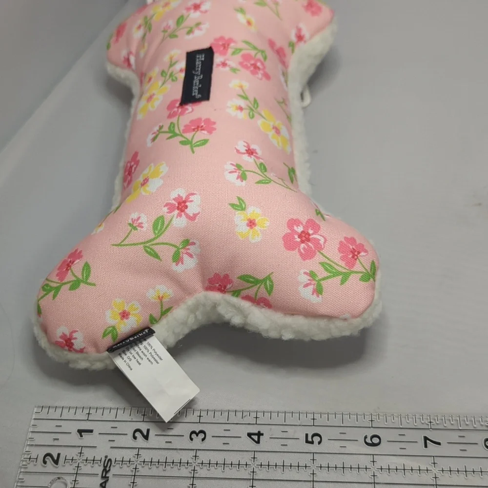 Harry Barker Pink Floral Dog Plush Toy with Sqeaker NWT